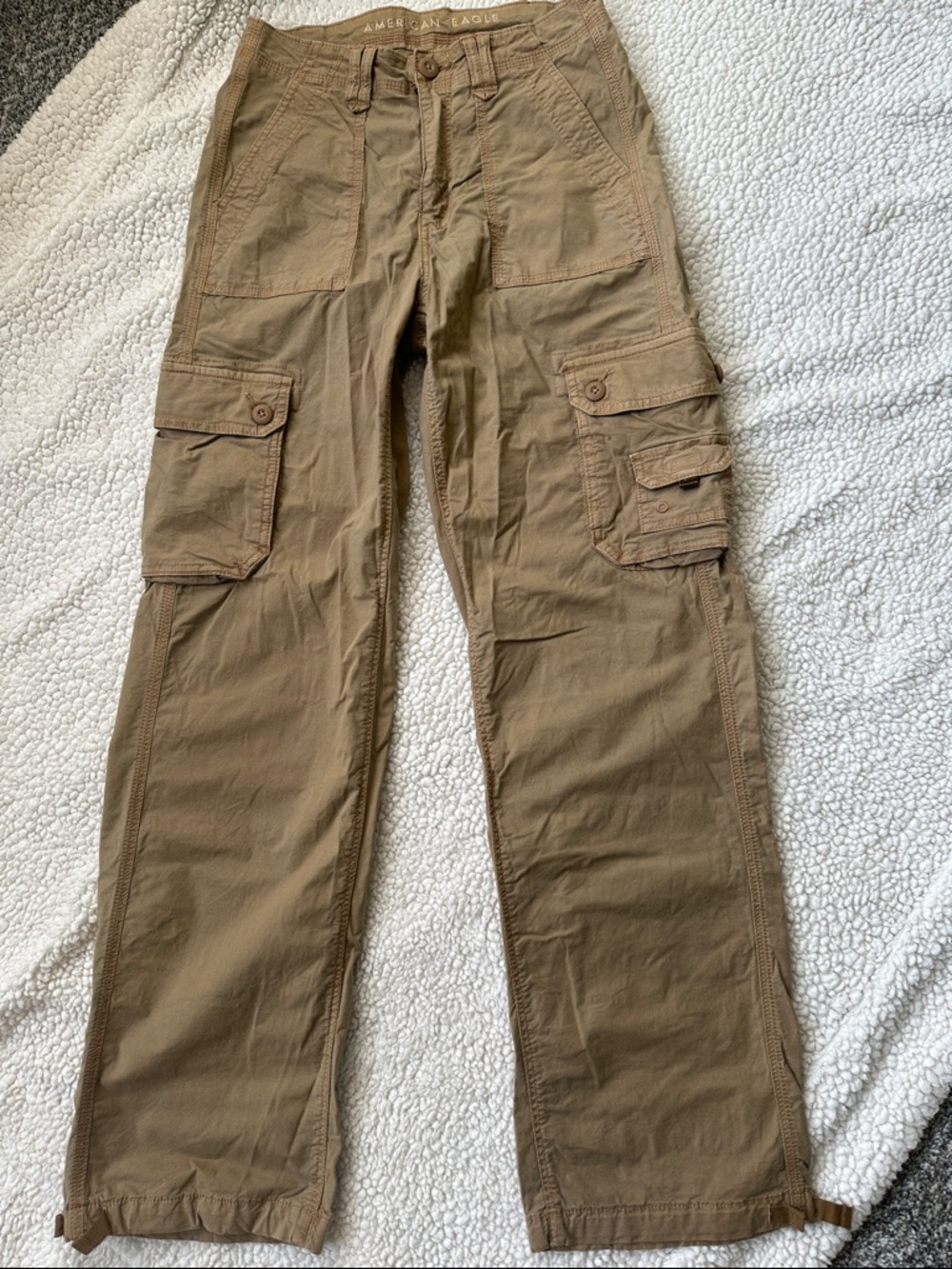 American Eagle Cargo Pants Joggers Tan Size 0